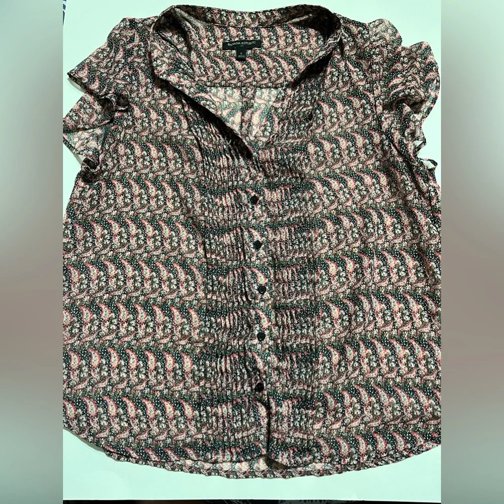 Banana Republic Women’s Blouse Size Large - Picture 5 of 7